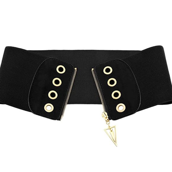 Women Wide Elastic Waist Belt Cinch Stretch
